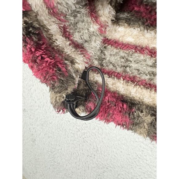 HOOEY Pullover Men’s Medium Burgundy Tan Aztec 1/4 Zip Southwestern Sweater - Picture 7 of 9